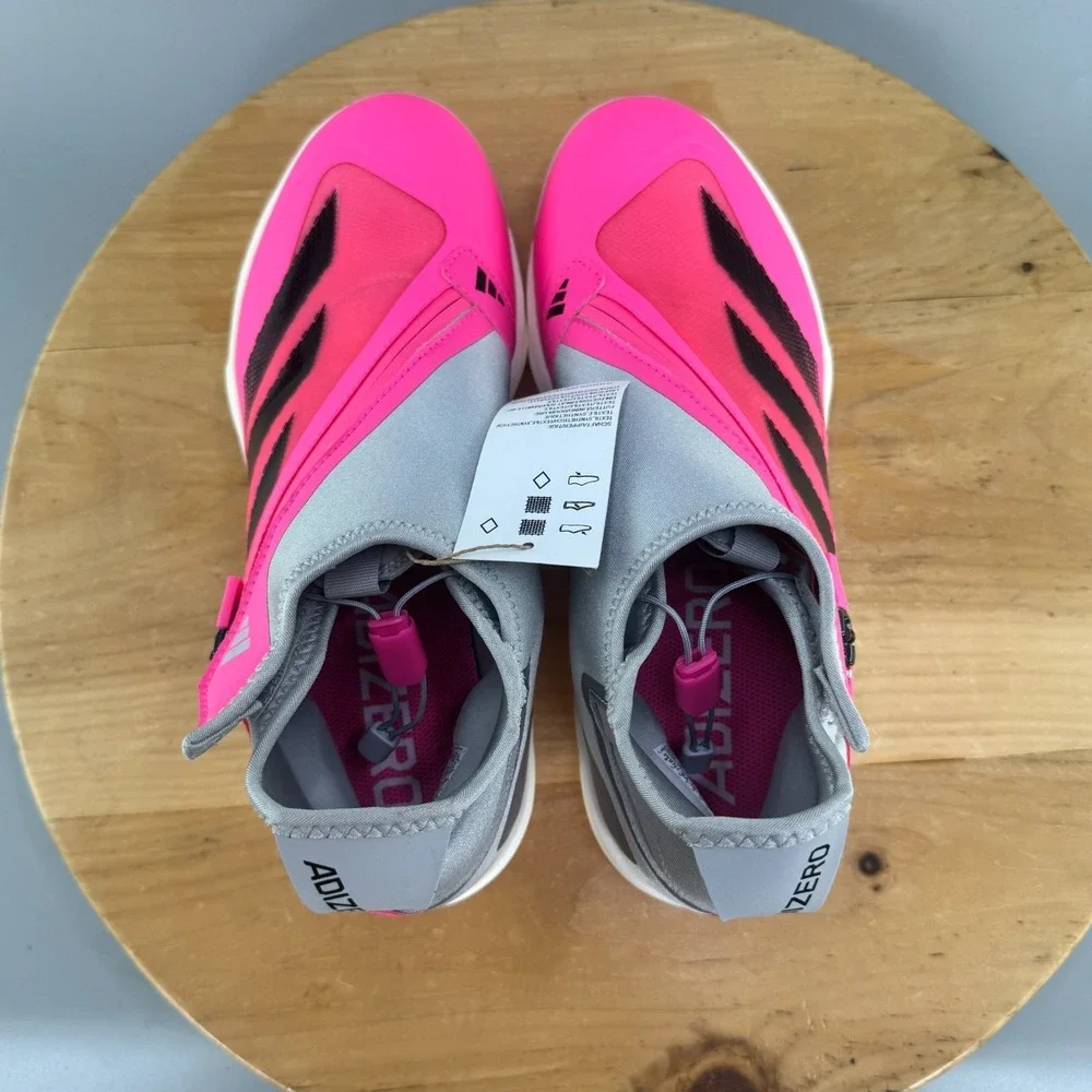 Adidas Adizero Impact+ TPU BSB Men's Size 12.5 Baseball Cleats Molded Pink Grey‎